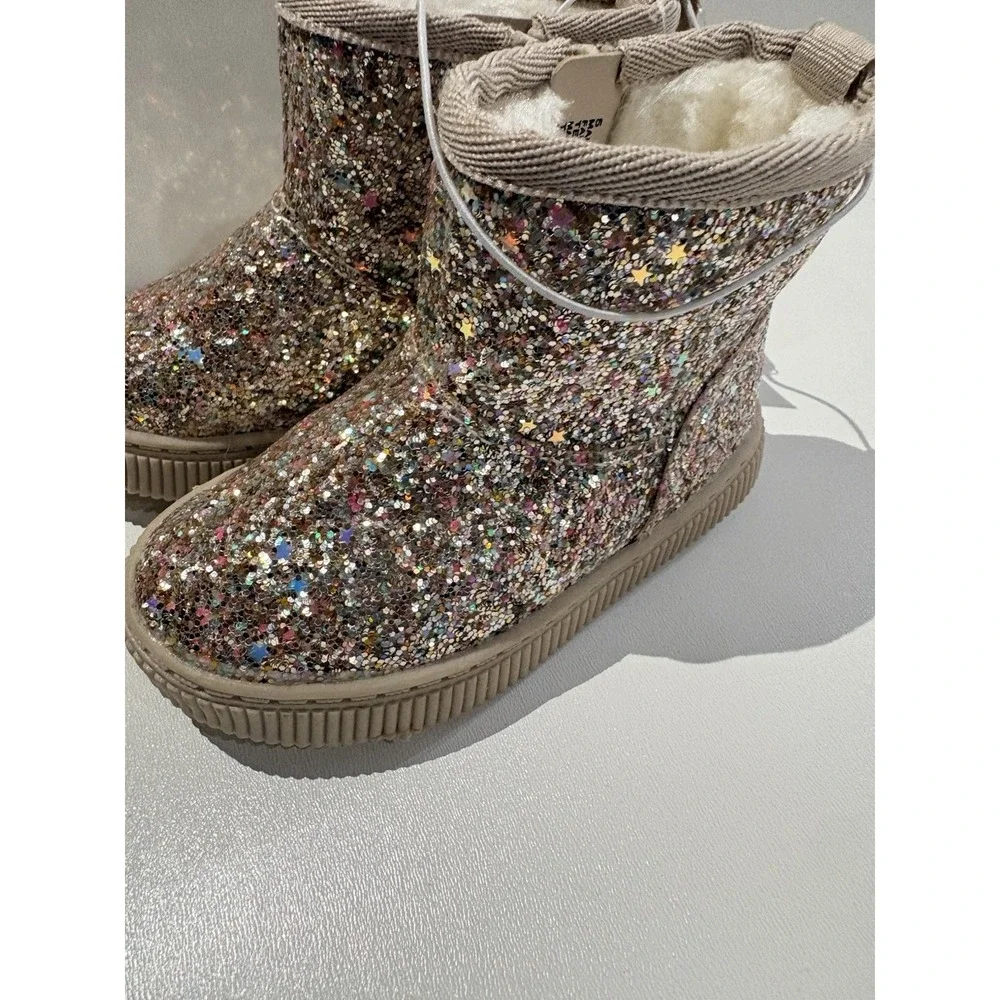 Toddler Arlo Booties - Cat‎ & Jack Gold 5T NWOT